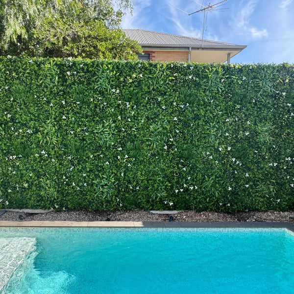 Luxury White Lily Vertical Garden Green Wall Panel 1m x 1m – SGS UV Resistant — gallery image 50
