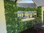 Luxury Wild Tropics Vertical Garden Green Wall Panel 1m x 1m – SGS UV Resistant - Designer Vertical Gardens artificial garden wall plants artificial green wall installation