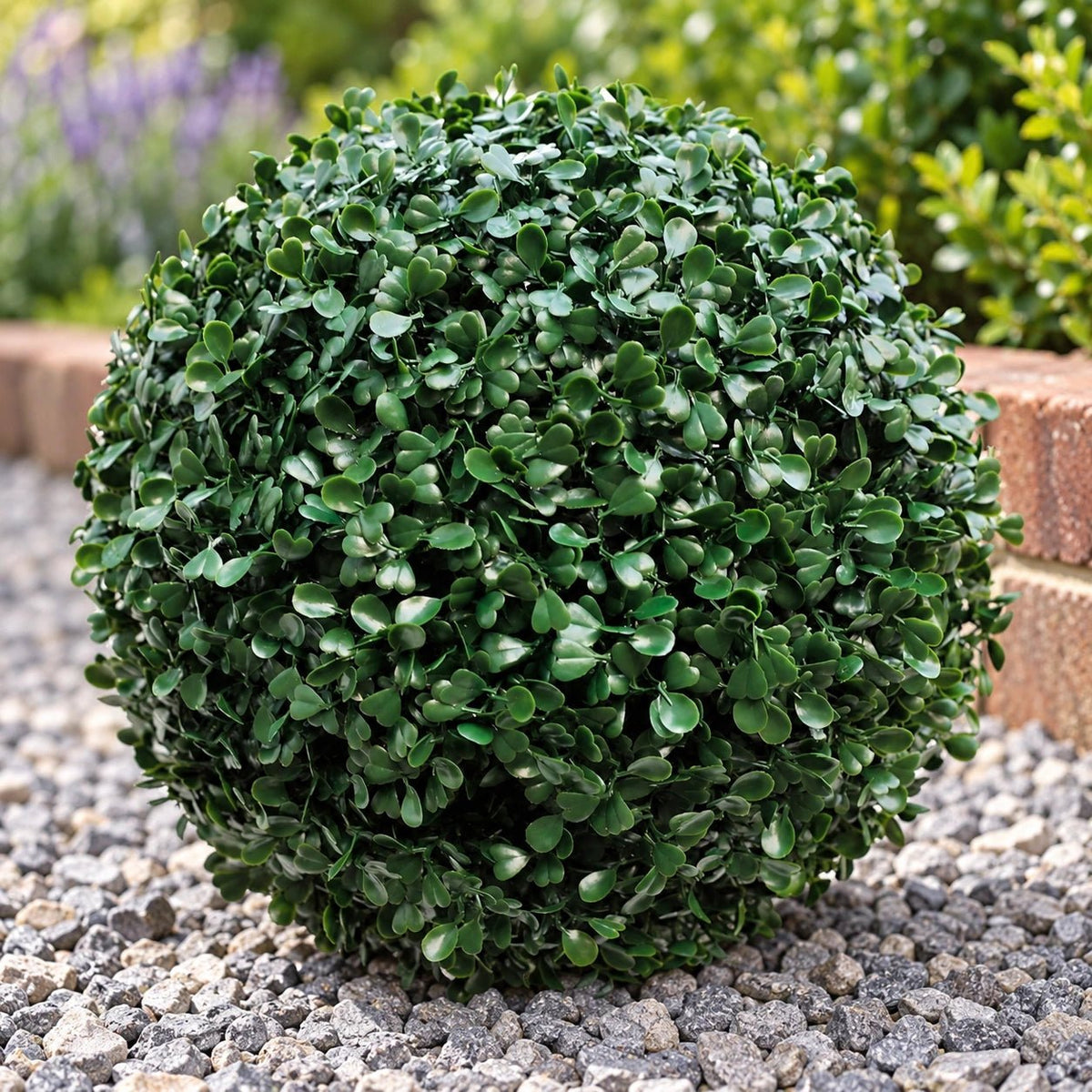 Medium Boxwood Topiary Ball UV Resistant 28cm - Designer Vertical Gardens boxwood Topiary Ball
