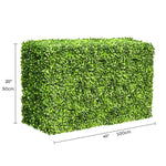 Mixed English Boxwood Portable Hedge 1m x 50cm - UVTEX Certified UV Resistant - Designer Vertical Gardens artificial garden wall plants artificial green wall australia