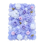 Mixed Lilac Artificial Flower Wall Backdrop Panel 40cm x 60cm – UV Resistant - Designer Vertical Gardens artificial flower backdrop artificial flower wall panel