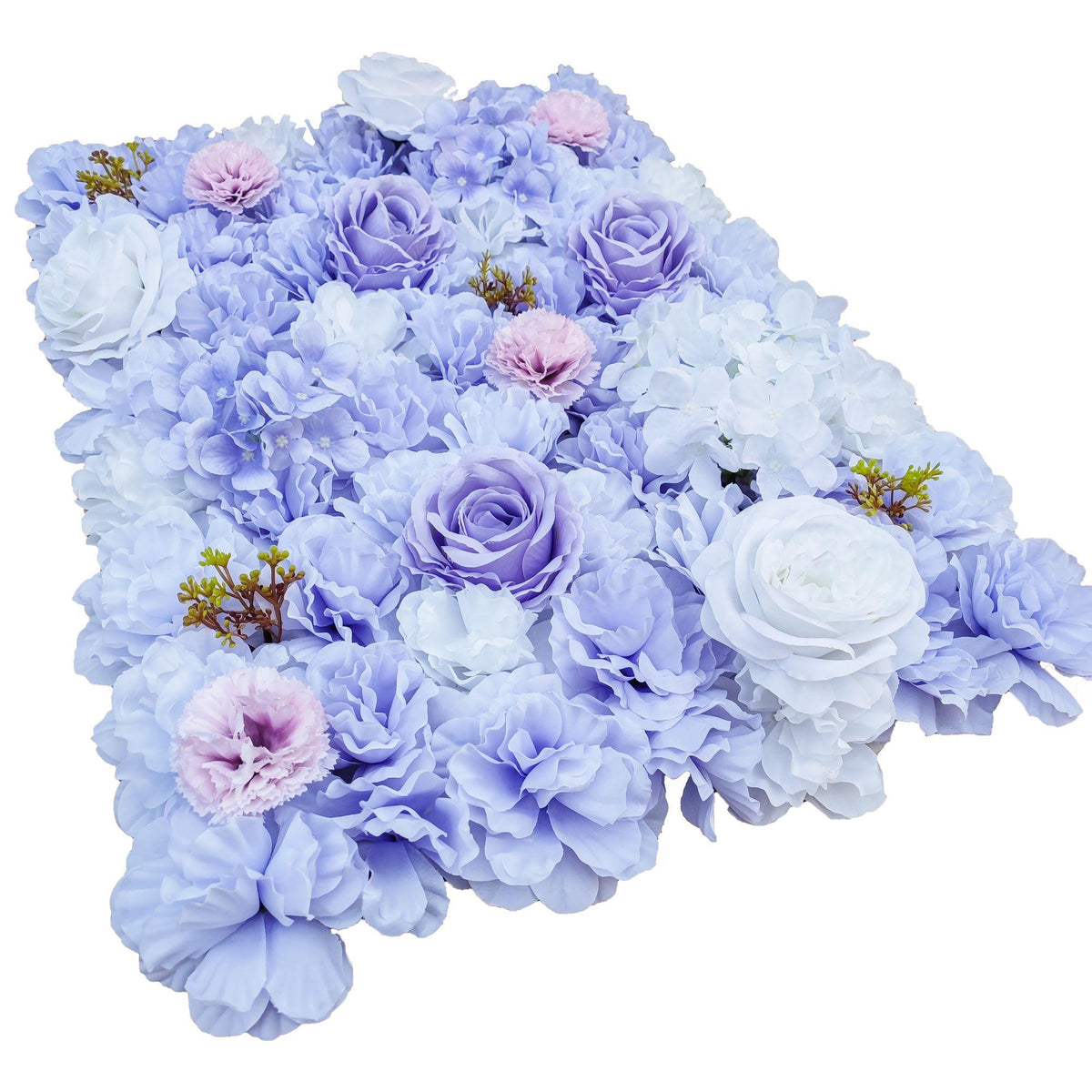Mixed Lilac Artificial Flower Wall Backdrop Panel 40cm x 60cm – UV Resistant - Designer Vertical Gardens artificial flower backdrop artificial flower wall panel