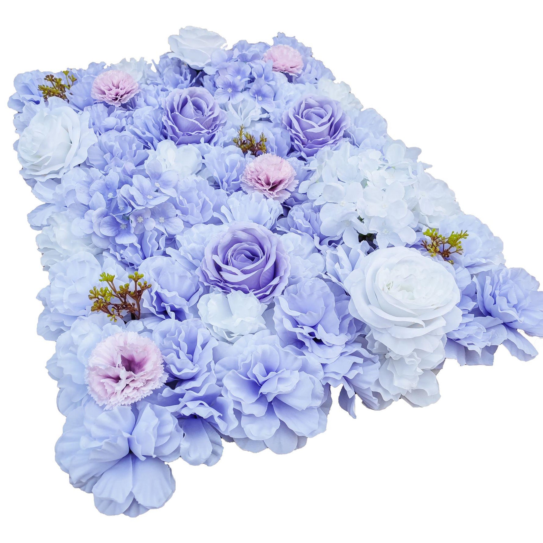 Mixed Lilac Artificial Flower Wall Backdrop Panel 40cm x 60cm – UV Resistant - Designer Vertical Gardens artificial flower backdrop artificial flower wall panel
