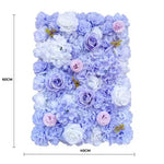 Mixed Lilac Artificial Flower Wall Backdrop Panel 40cm x 60cm – UV Resistant - Designer Vertical Gardens artificial flower backdrop artificial flower wall panel