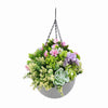 Luxury Modern Hanging Faux Succulent Bowl UV Protected (36cm)
