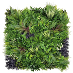 Moonlight Botanica artificial green wall panel 1m x 1m, front