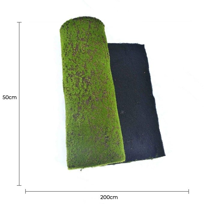 Moss Artificial Vertical Garden Wall Covering - 200cm x 50cm - Designer Vertical Gardens artificial green wall australia artificial green wall installation