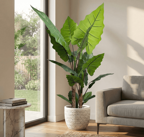 Nearly Natural Artificial 170cm Tall Taro Plant / Giant Elephant Ear Plant — gallery image 5