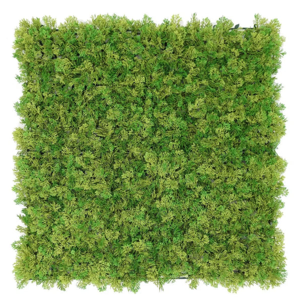 Artificial Moss Panel 100cm x 100cm - UV Resistant Two-Tone Green Wall - image 1