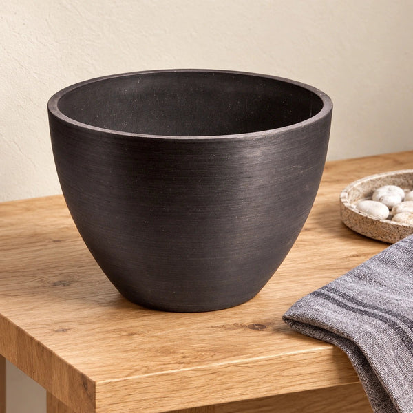 Polished Black Planter Bowl 30cm — gallery image 3