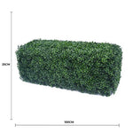 Portable Boxwood Hedge 100cm x 25cm - UVTEX Certified UV Resistant - Designer Vertical Gardens artificial green wall sydney artificial hedge fence panels