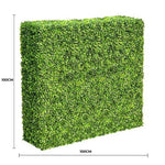 Portable Light Boxwood Hedge 1m x 1m - UVTEX Certified UV Resistant - Designer Vertical Gardens artificial garden wall plants artificial green wall australia