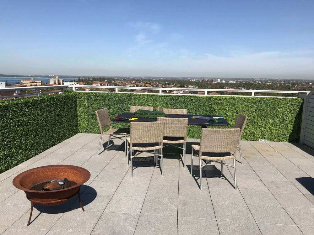 Portable Light Boxwood Hedge 1m x 1m - UVTEX Certified UV Resistant - Designer Vertical Gardens artificial garden wall plants artificial green wall australia