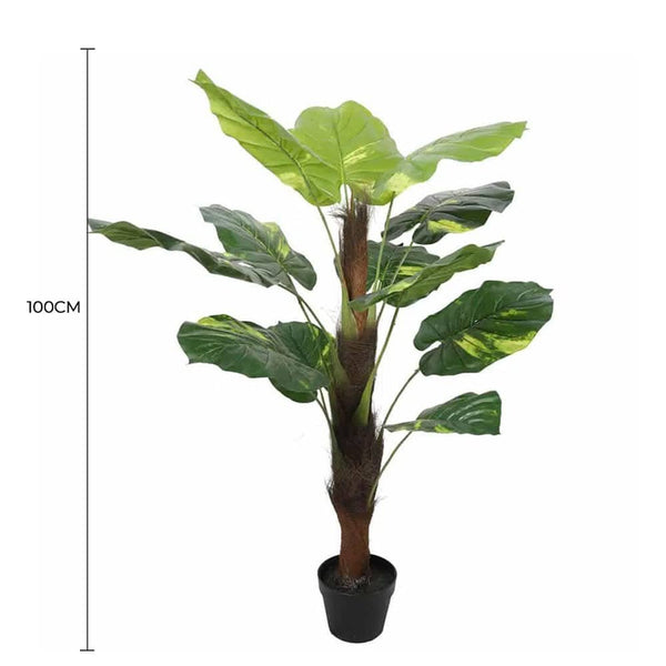 Potted Artificial Pothos Plant with Pole 100cm — gallery image 4
