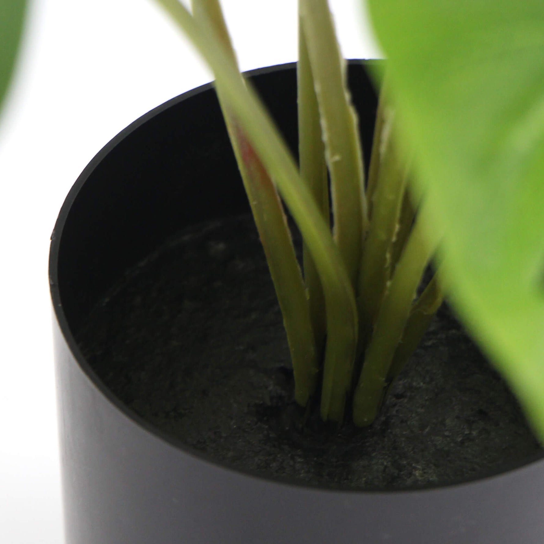 Potted Artificial Split Philodendron Plant With Real Touch Leaves 40cm - Designer Vertical Gardens Artificial Shrubs and Small plants