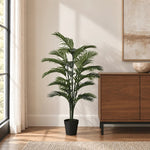 Potted Bushy Artificial Areca Palm Tree 120cm - Designer Vertical Gardens Articial Trees Artificial Trees