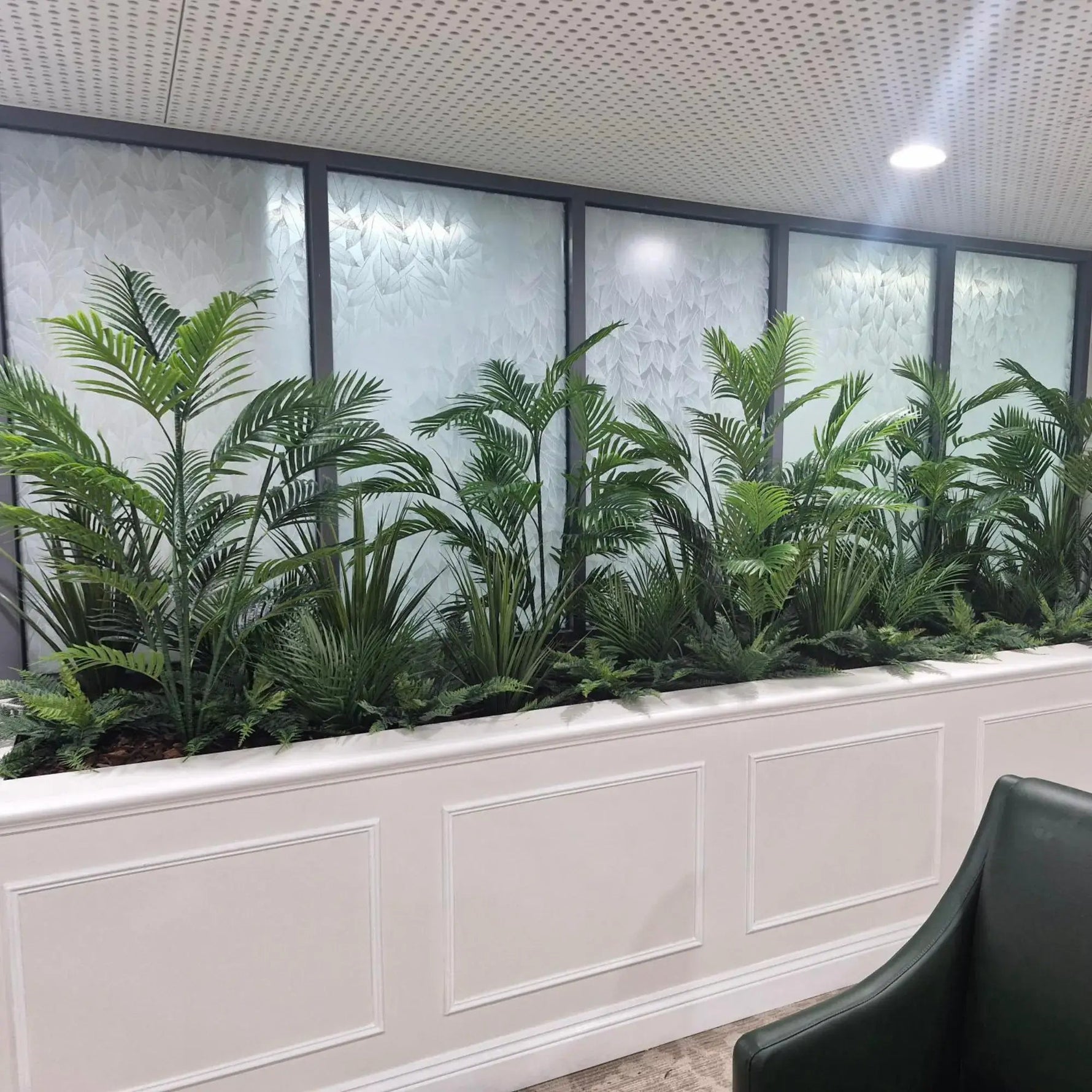Potted Bushy Artificial Areca Palm Tree 120cm - Designer Vertical Gardens Articial Trees Artificial Trees