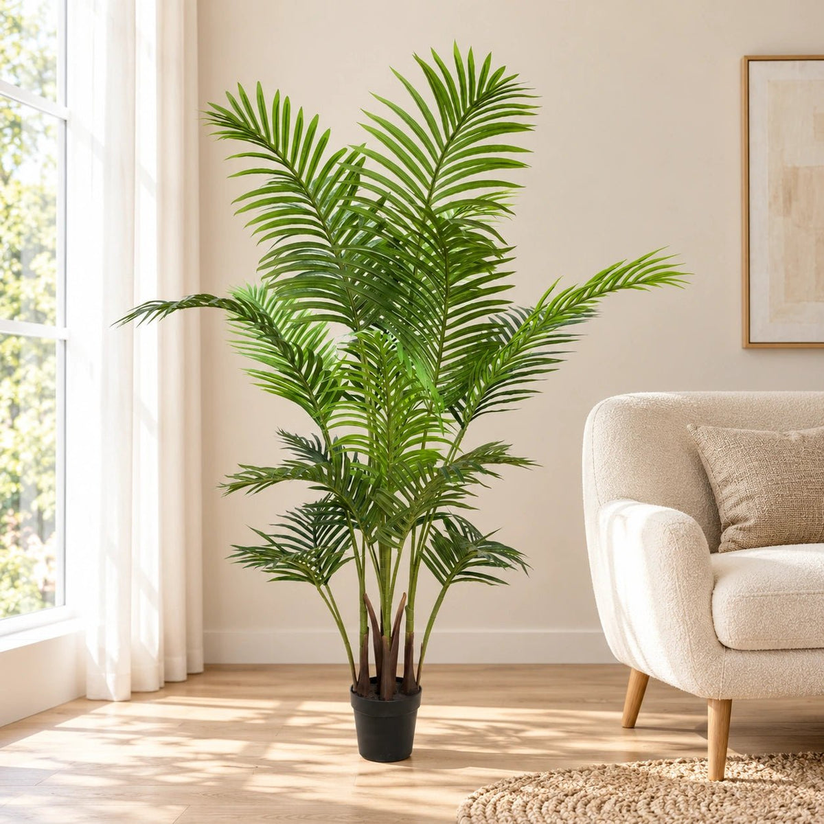 Premium Artificial Areca Palm Tree Real Touch 160cm - Designer Vertical Gardens Artificial Trees Bamboos and Palm