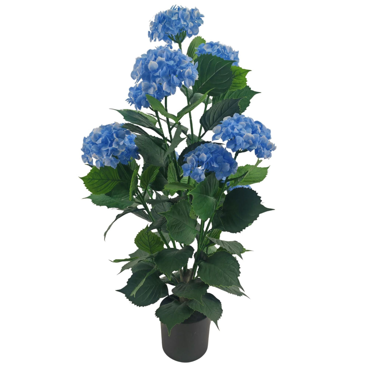 Premium Artificial Flowering Blue Hydrangea Tree 90cm UV Resistant - Designer Vertical Gardens Flowering plants Hydrangea