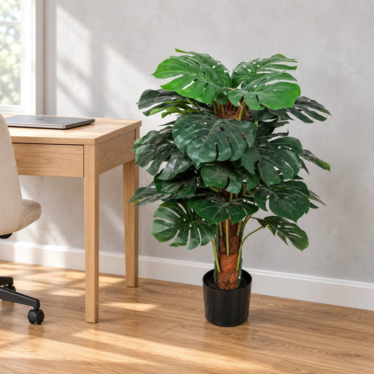 Premium Artificial Monstera Deliciosa Tree 100cm - Designer Vertical Gardens artificial shrubs Artificial Shrubs and Small plants