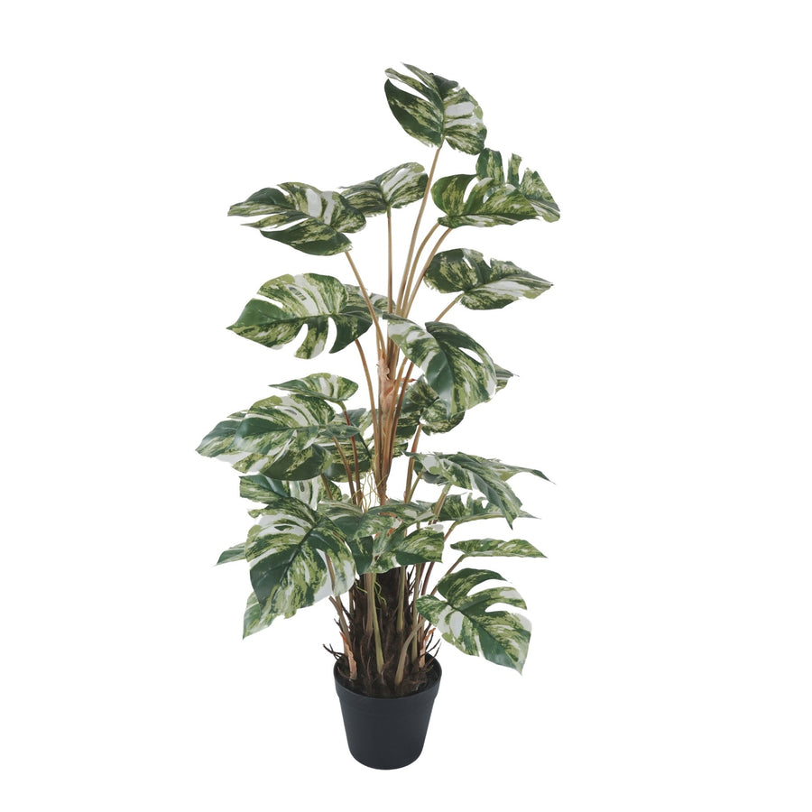 Artificial Variegated Monstera 90cm - Premium Swiss Cheese Plant