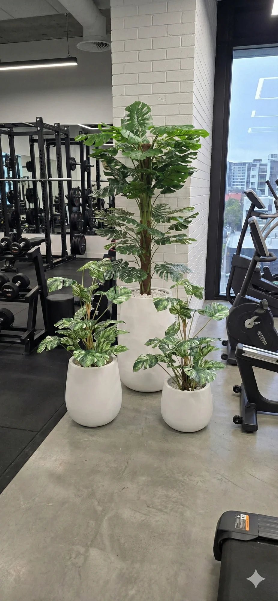 Premium Artificial Potted Monstera Plant 145cm - Designer Vertical Gardens Artificial Shrubs and Small plants