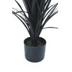 Premium Black Potted Artificial Long Grass (Yucca Grass) 115cm UV Resistant - Designer Vertical Gardens Dracena & Artificial Yucca