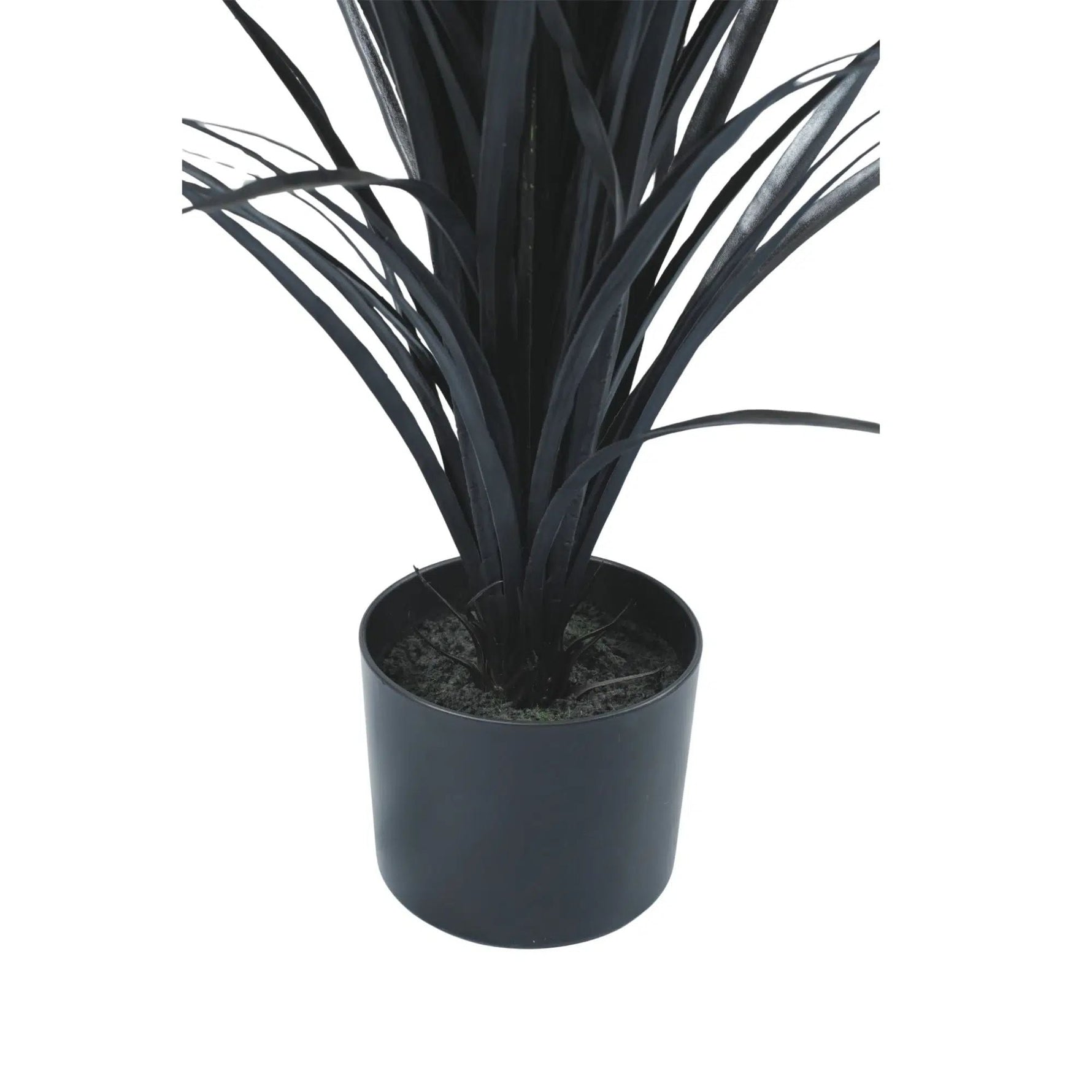 Premium Black Potted Artificial Long Grass (Yucca Grass) 115cm UV Resistant - Designer Vertical Gardens Dracena & Artificial Yucca