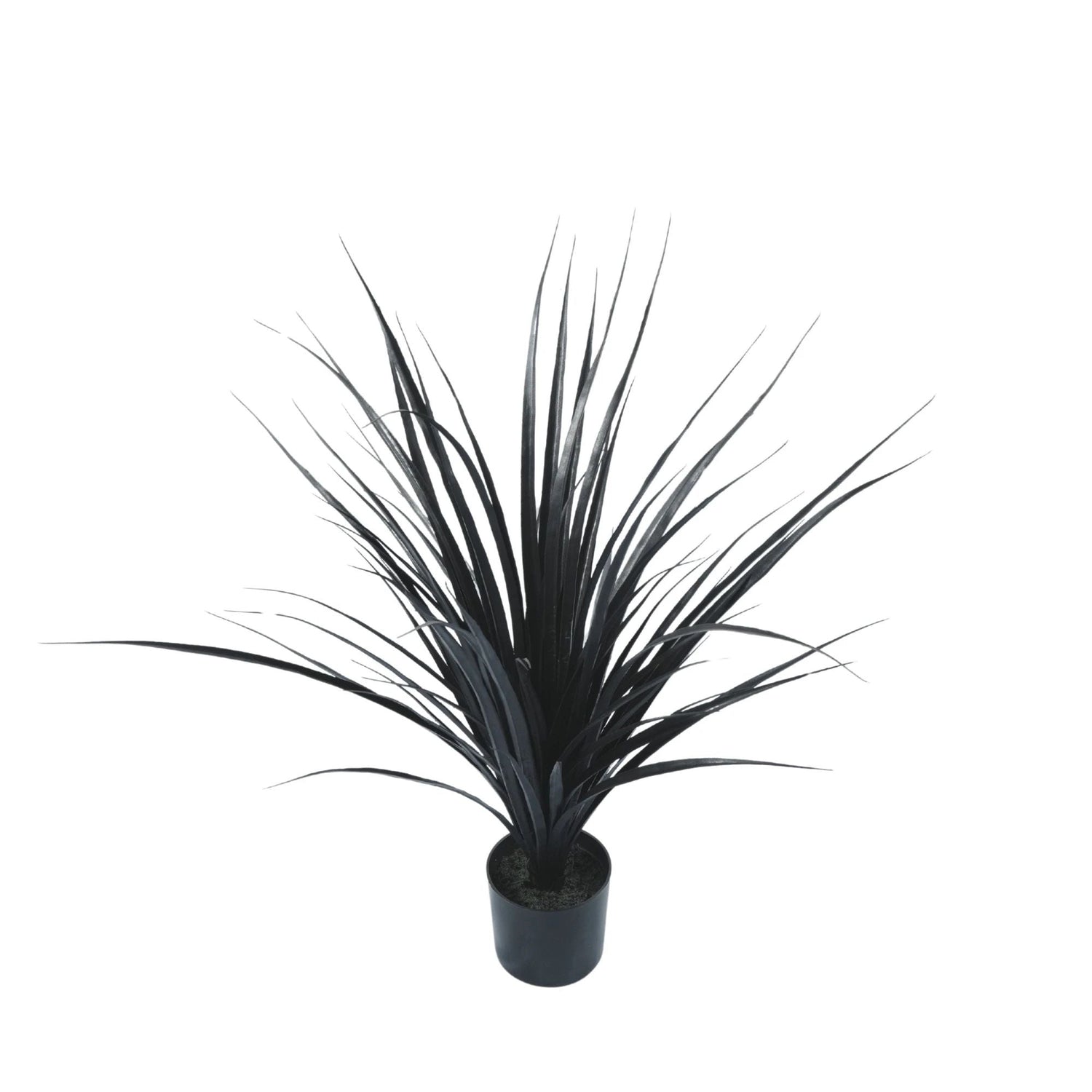 Premium Black Potted Artificial Long Grass (Yucca Grass) 75cm UV Resistant - Designer Vertical Gardens Dracena & Artificial Yucca