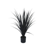 Premium Black Potted Artificial Long Grass (Yucca Grass) 75cm UV Resistant - Designer Vertical Gardens Dracena & Artificial Yucca