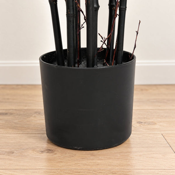 Premium Dense Artificial Black Bamboo 150cm — gallery image 8