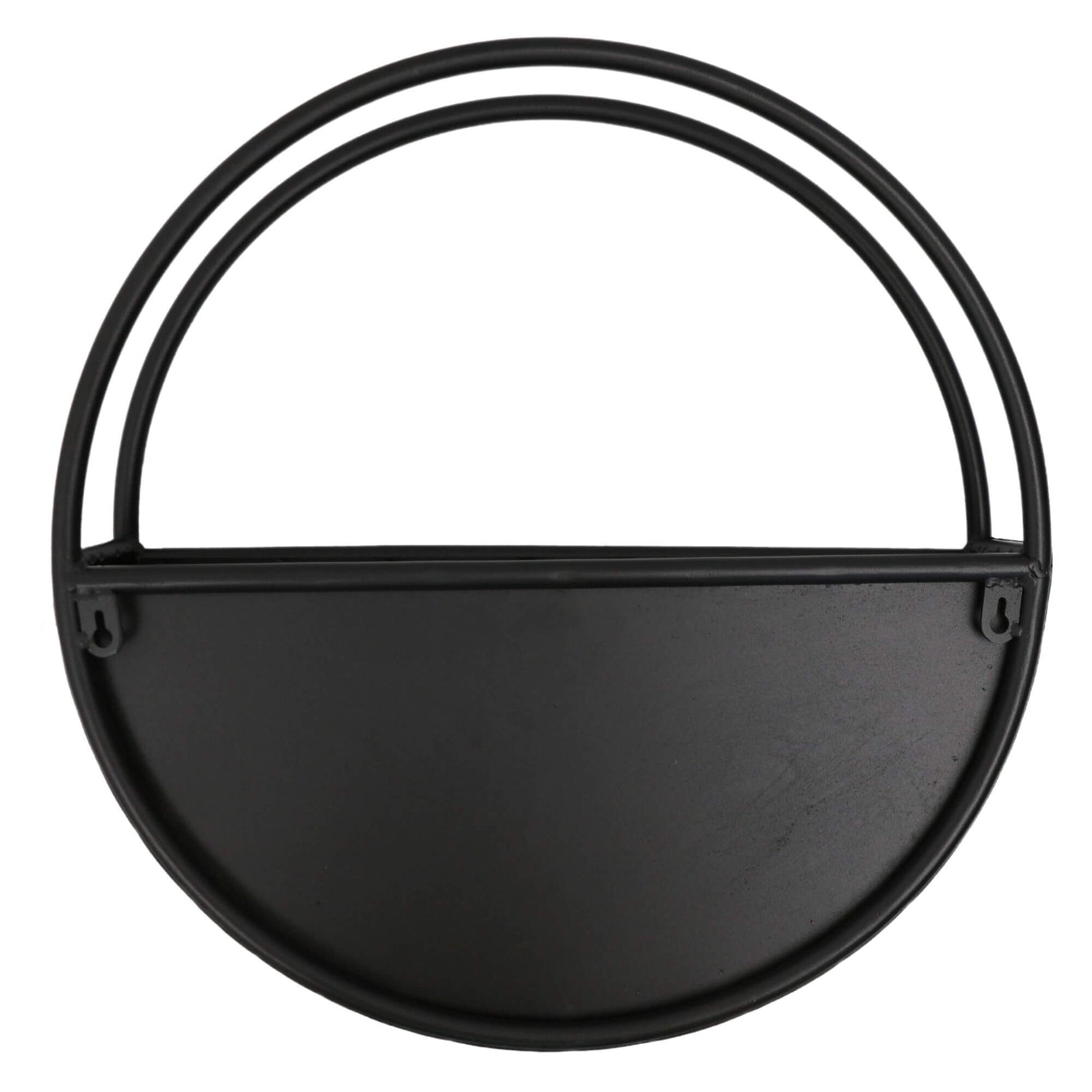 Premium Floating Half Moon / Semi Circle Metal Wall Planter | Onyx Black 45cm - Designer Vertical Gardens artificial green wall installation Installation Equipment