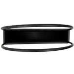 Premium Floating Half Moon / Semi Circle Metal Wall Planter | Onyx Black 45cm - Designer Vertical Gardens artificial green wall installation Installation Equipment