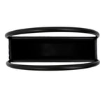 Premium Floating Half Moon / Semi Circle Metal Wall Planter | Onyx Black 45cm - Designer Vertical Gardens artificial green wall installation Installation Equipment