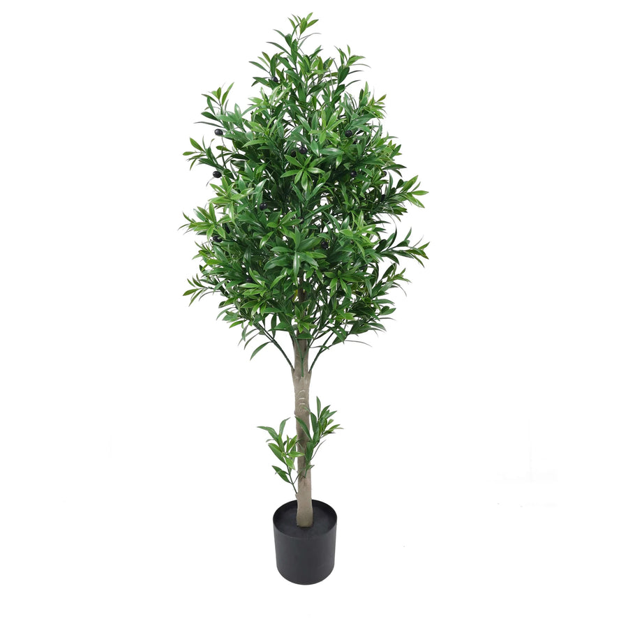 Premium Manicured Artificial Olive Tree 127cm UV Resistant