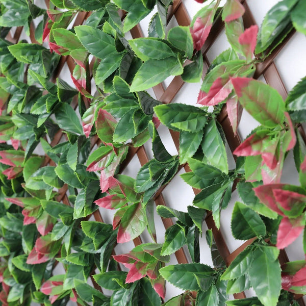 Artificial Photinia Hedge Trellis 2m x 1m - UV Resistant Expandable Privacy Screen — gallery image 4
