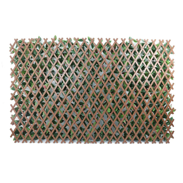 Artificial Photinia Hedge Trellis 2m x 1m - UV Resistant Expandable Privacy Screen — gallery image 5