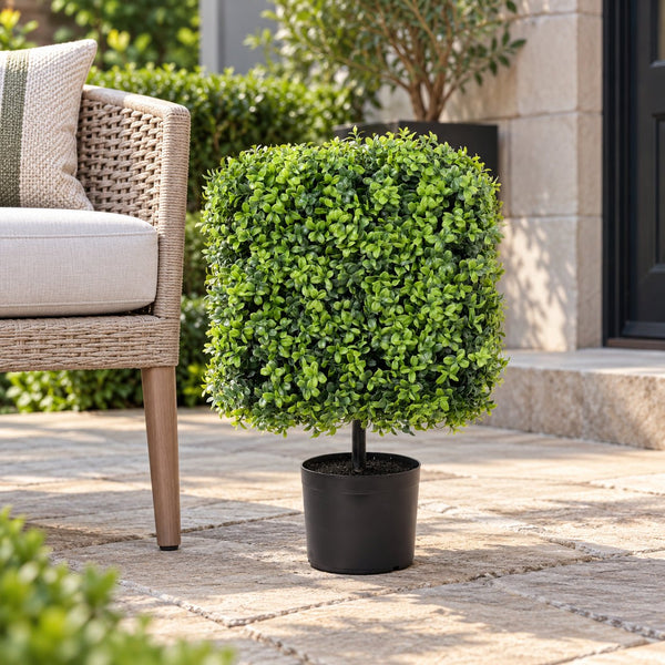 Premium Potted Square Topiary 55cm - UVTEX Certified UV Resistant — gallery image 9