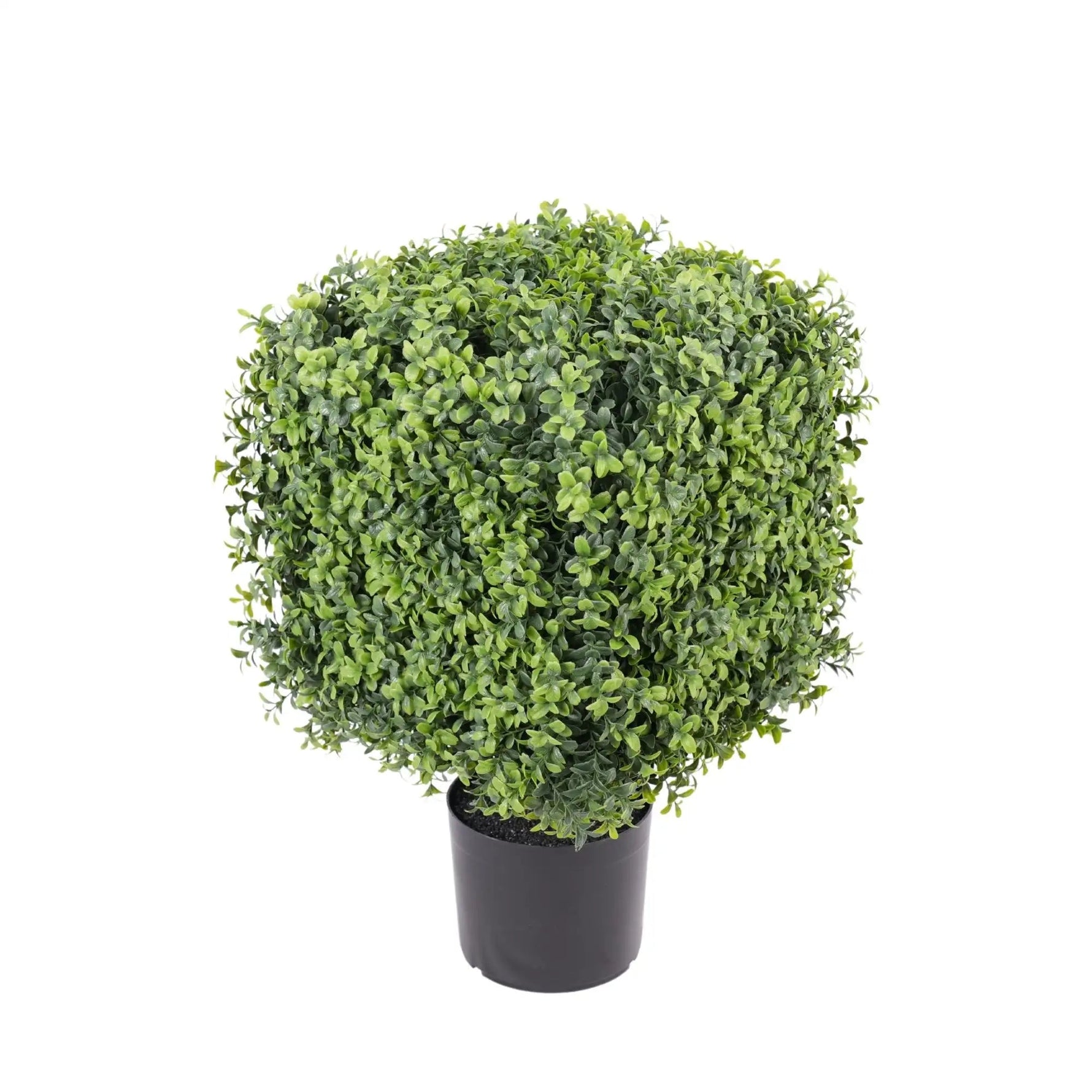 Artificial bush in a pot on a white background