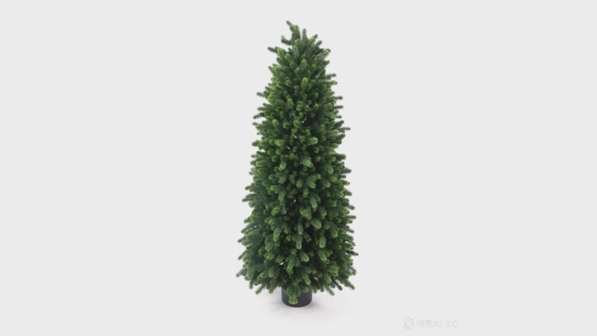 artificial cypress pine tree 150cm - rotating product video