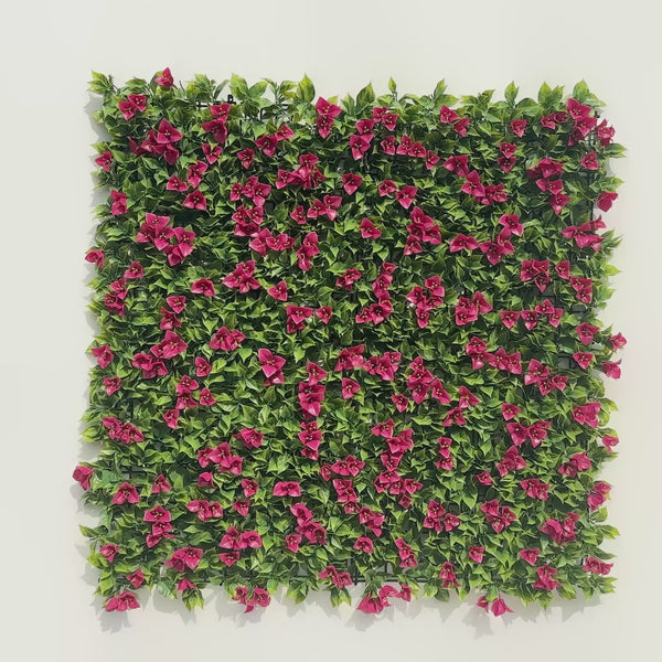 Flowering Pink Vertical Garden 1m x 1m - UVTEX Certified UV Resistant - video 5