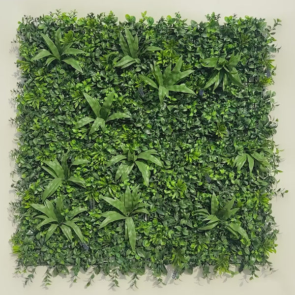 Lavender Artificial Green Wall 1m x 1m - UVTEX Certified UV Resistant - video 8