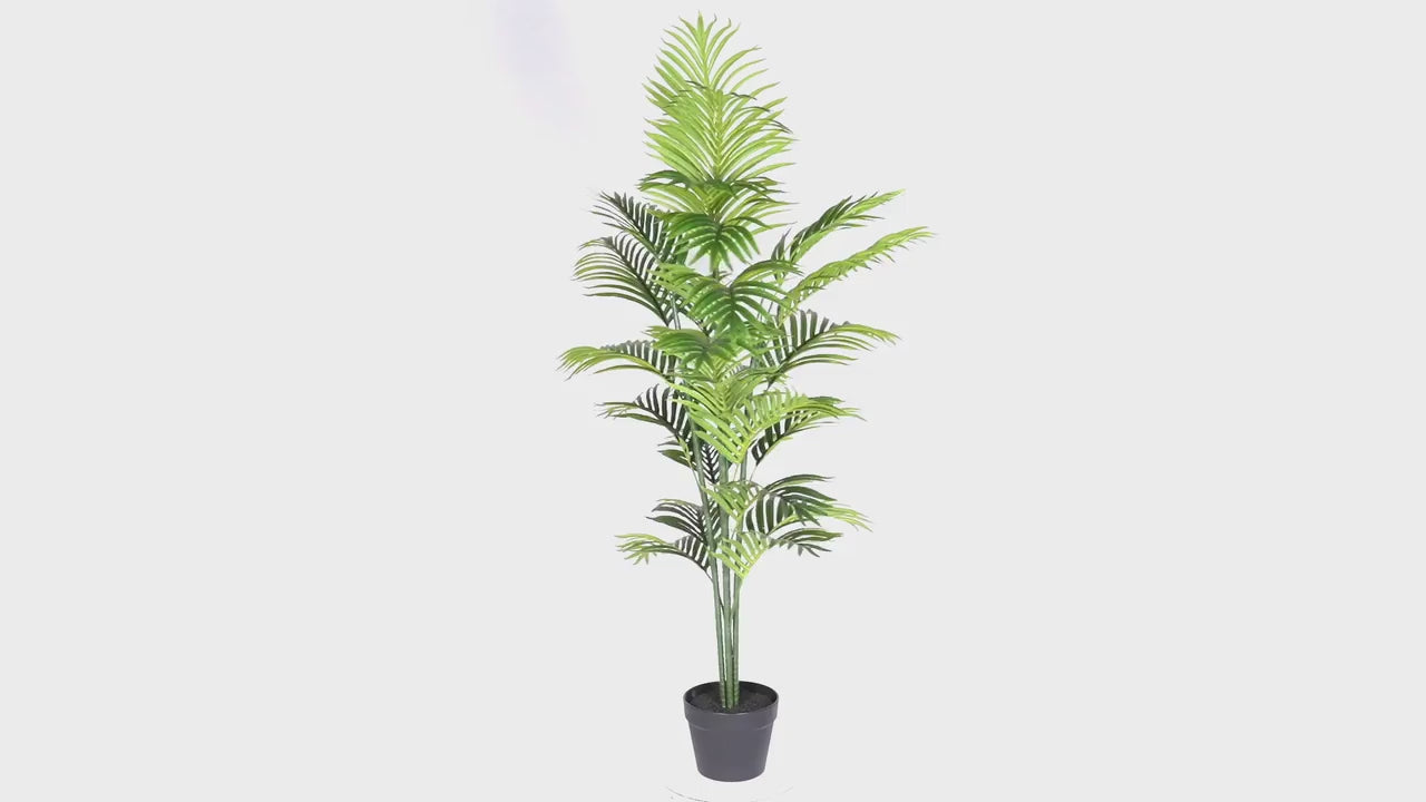Potted Bushy Artificial Areca Palm Tree 120cm