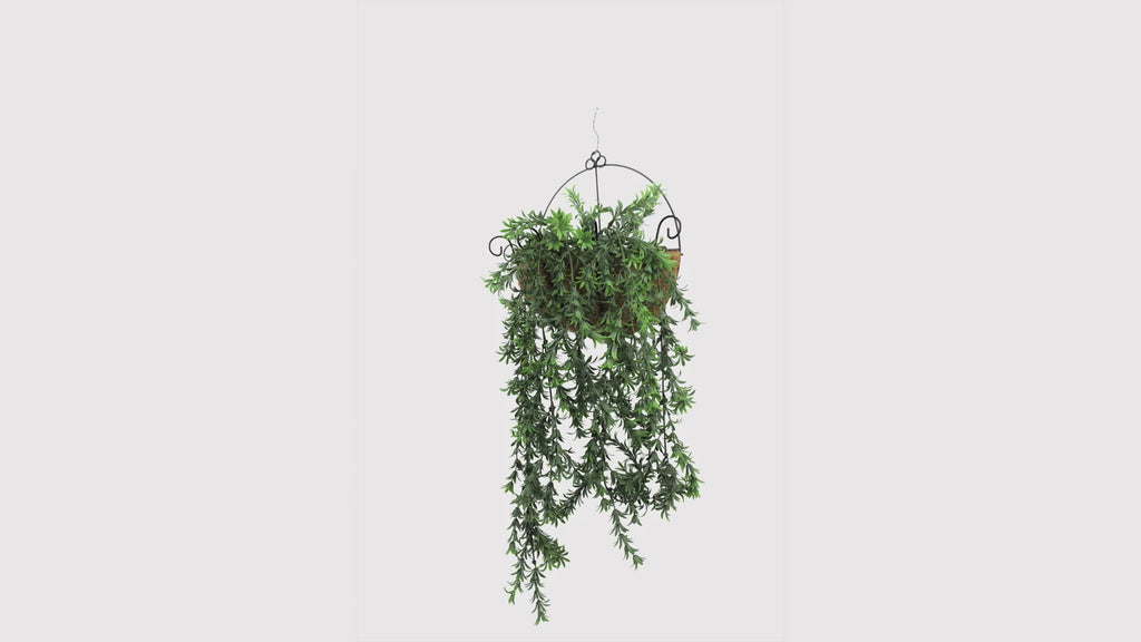 Realistic Hanging Willow Leaf Vine with lush trailing greenery, UV resistant and fire rated for outdoor landscaping, hospitality venues, retail displays, office spaces, home décor, and vertical garden installations
