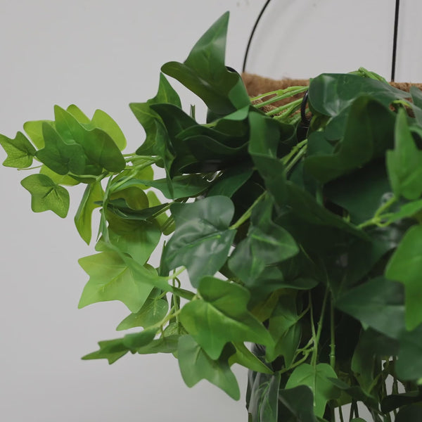 Hanging Green Artificial Ivy Bush - 80cm - video 6