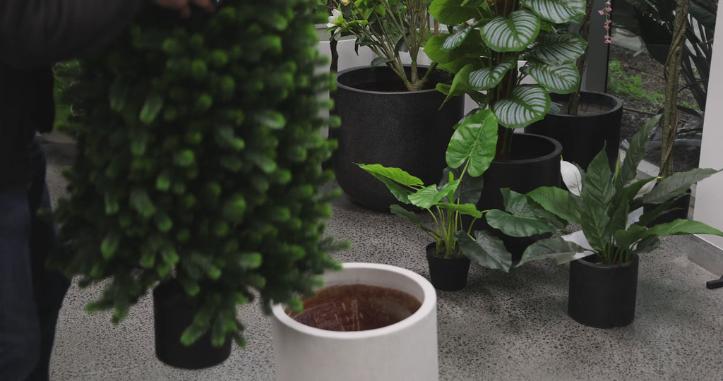 Luxury Extra Dense Artificial Cypress Pine Tree UV Resistant Greenery 120cm