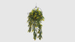 Realistic Artificial Hanging Boston Fern Garland with dense fern foliage, UV resistant and fire rated for outdoor landscaping, hospitality venues, retail displays, office spaces, home décor, and vertical garden installations.