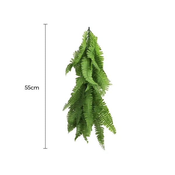 PureLush Bright Green Fern Bush – Outdoor-Friendly 55cm — gallery image 3