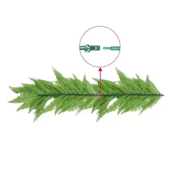 PureLush Bright Green Fern Bush – Outdoor-Friendly 55cm — gallery image 6