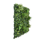 Rainforest Reverie artificial green wall panel 1m x 1m, side